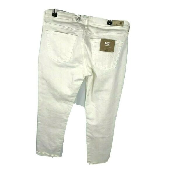 ADRIANO GOLDSCHMIED AG White The Stevie Roll-Up Crop Jeans Sz 27 New With Tag - Picture 4 of 13